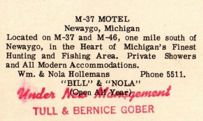M-37 Motel - Old Postcard (newer photo)